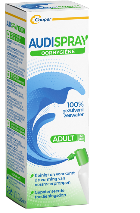 Audispray Adult is the best solution to clean his ears. You won't have to coton buds again.