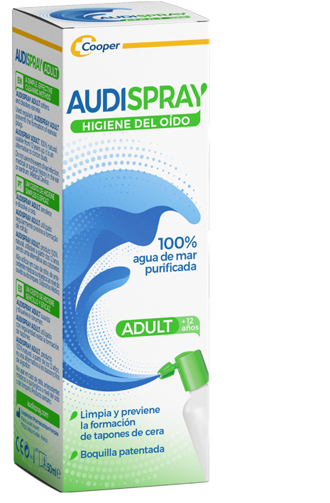 A partir de 12 años, spray de composición 100 % natural para una limpieza auricular fácil y eficaz. Utilizar para prevenir la formación del tapón de cerumen.