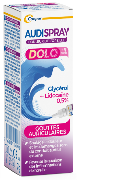 Gouttes auriculaires avec une double action : favorisent la guérison des inflammations et soulagent la douleur et les démangeaisons