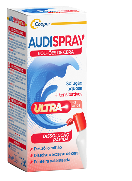 Audispray Ultra, Soluție pentru desfundarea delicată a urechilor atunci când acestea sunt înfundate de un dop de cerumen.